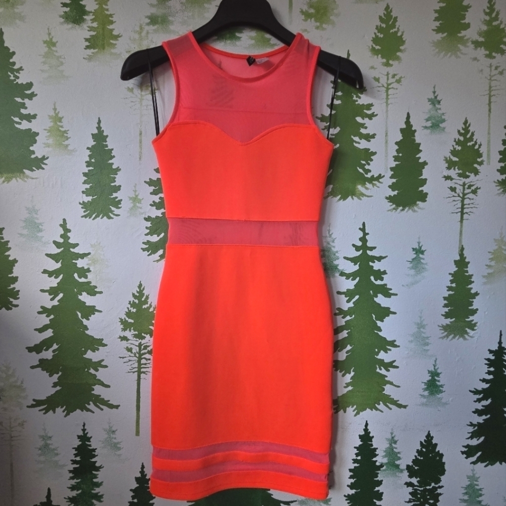 H&M Orange Bodycon Mini Dress